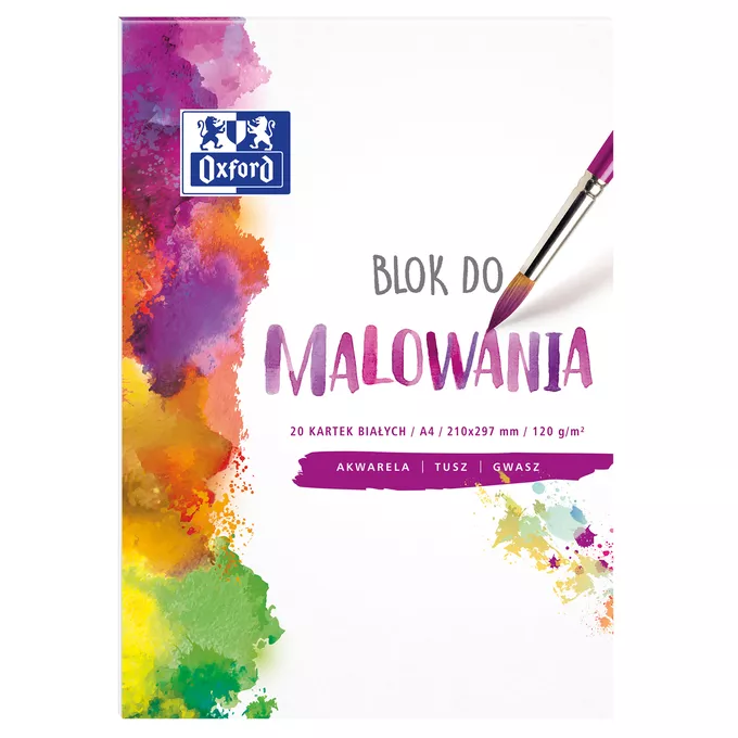 BLOK DO MALOWANIA OXFORD A4, 20 KARTEK