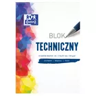 BLOK TECHNICZNY OXFORD A4, 10 KARTEK, BIAŁY