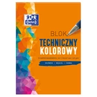 BLOK TECHNICZNY OXFORD A4, 10 KARTEK, KOLOROWY