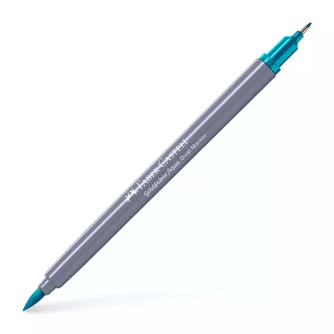 DWUSTRONNY PISAK AKWARELOWY FABER-CASTELL GOLDFABER AQUA, 154 TURKUS KOBALTOWY