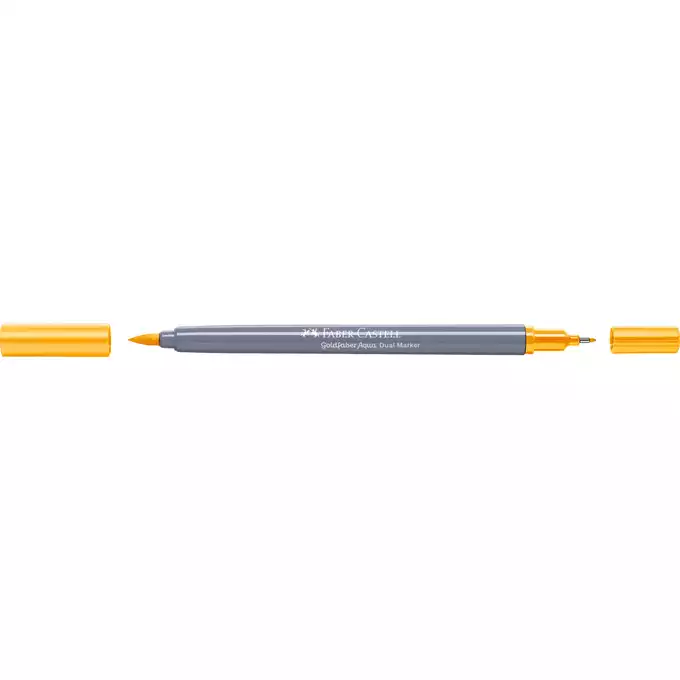 DWUSTRONNY PISAK AKWARELOWY FABER-CASTELL GOLDFABER AQUA, 208 ŚREDNI CHROMOWY ŻÓŁTY