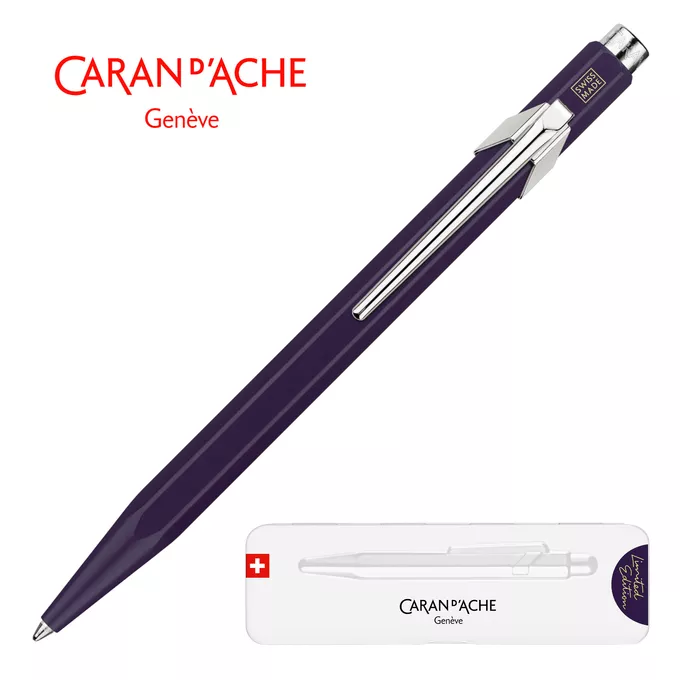 Długopis Caran d'Ache 849 Dark Purple, w pudełku