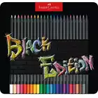 KREDKI BLACK EDITION FABER-CASTELL, 24 KOLORY W METALOWYM OPAKOWANIU