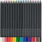 KREDKI BLACK EDITION FABER-CASTELL, 24 KOLORY W METALOWYM OPAKOWANIU