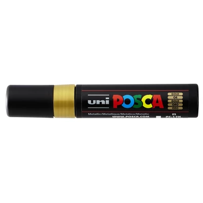 Marker uni POSCA PC-17K z bardzo szeroką ściętą końcówką, złoty