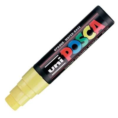 Marker uni POSCA PC-17K z bardzo szeroką ściętą końcówką, żółty