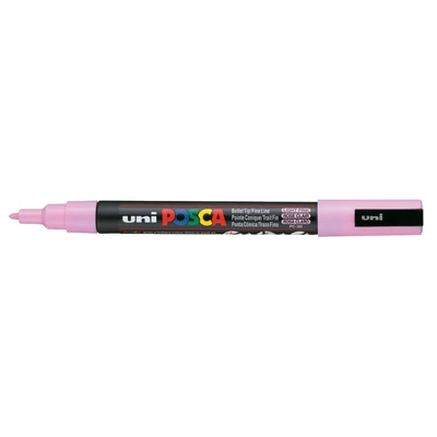 Marker uni POSCA PC-3M z cienką okrągłą końcówką, jasnoróżowy