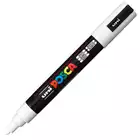 Marker uni POSCA PC-5M z okrągłą średnią końcówką, biały