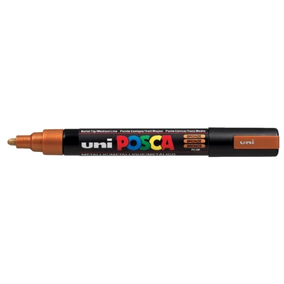 Marker uni POSCA PC-5M z okrągłą średnią końcówką, brązowy