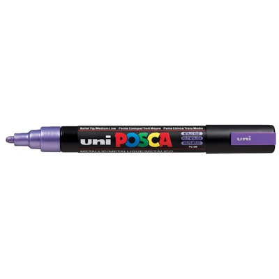 Marker uni POSCA PC-5M z okrągłą średnią końcówką, fioletowy