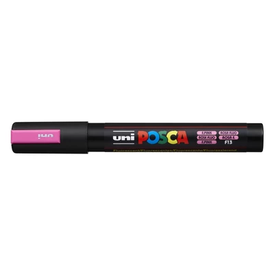 Marker uni POSCA PC-5M z okrągłą średnią końcówką, fluorescencyjny różowy