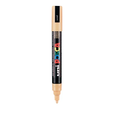 Marker uni POSCA PC-5M z okrągłą średnią końcówką, jasnopomarańczowy