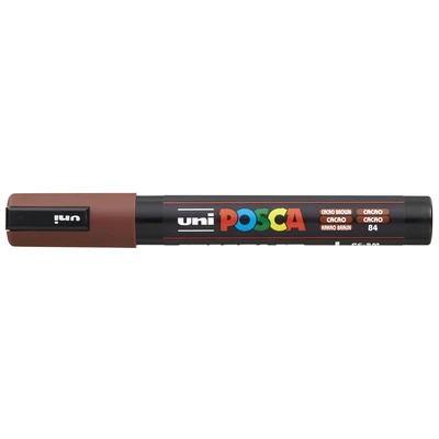 Marker uni POSCA PC-5M z okrągłą średnią końcówką, kakaowy