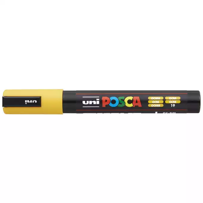 Marker uni POSCA PC-5M z okrągłą średnią końcówką, ochra