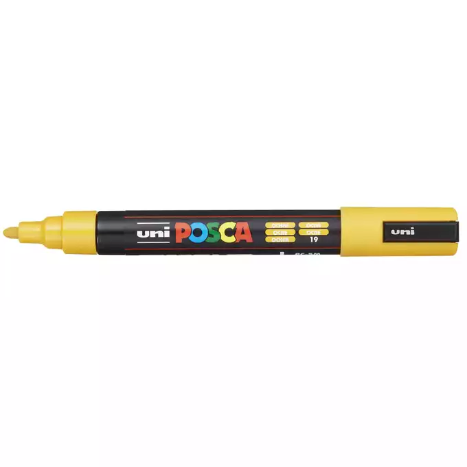 Marker uni POSCA PC-5M z okrągłą średnią końcówką, ochra