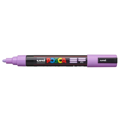 Marker uni POSCA PC-5M z okrągłą średnią końcówką, pastelowy lawendowy