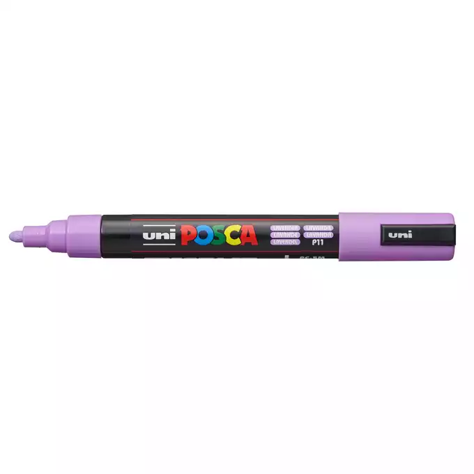 Marker uni POSCA PC-5M z okrągłą średnią końcówką, pastelowy lawendowy