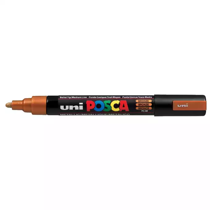 Marker uni POSCA PC-5M z okrągłą średnią końcówką, spiżowy