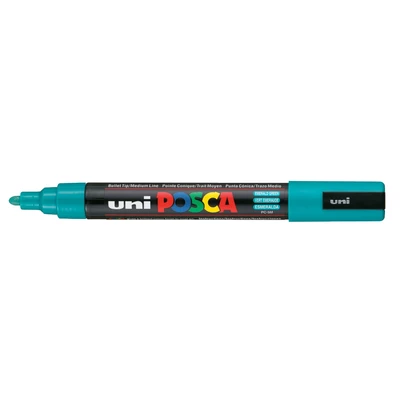 Marker uni POSCA PC-5M z okrągłą średnią końcówką, szmaragdowy