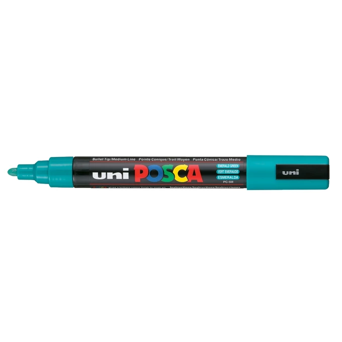 Marker uni POSCA PC-5M z okrągłą średnią końcówką, szmaragdowy