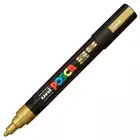 Marker uni POSCA PC-5M z okrągłą średnią końcówką, złoty