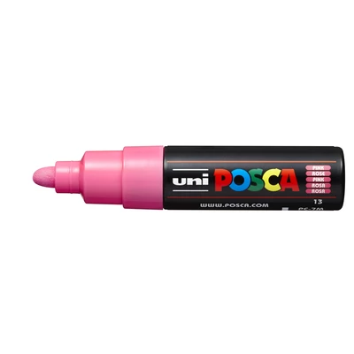 Marker uni POSCA PC-7M z okrągłą, grubą końcówką, różowy