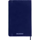 Notatnik Moleskine Large 13 × 21 cm, edycja limitowana Velvet, 176 stron w linie, niebieski