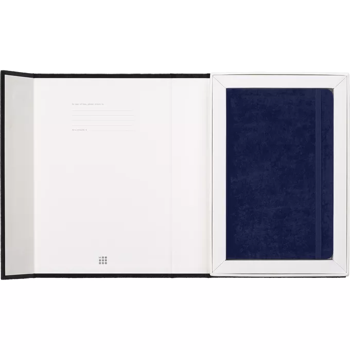 Notatnik Moleskine Large 13 × 21 cm, edycja limitowana Velvet, 176 stron w linie, niebieski