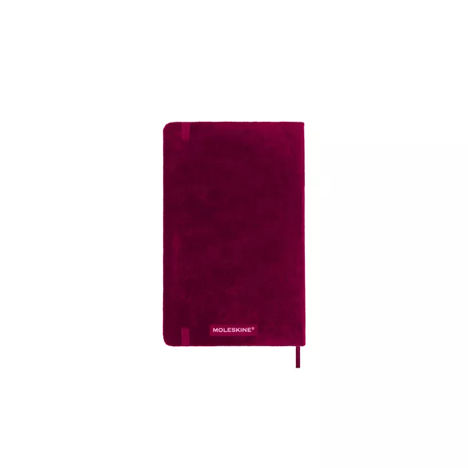 Notatnik Moleskine Large 13 × 21 cm, edycja limitowana Velvet, 176 stron w linie, różowy