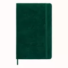 Notatnik Moleskine Large 13 × 21 cm, edycja limitowana Velvet, 176 stron w linie, zielony