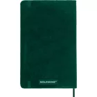 Notatnik Moleskine Large 13 × 21 cm, edycja limitowana Velvet, 176 stron w linie, zielony