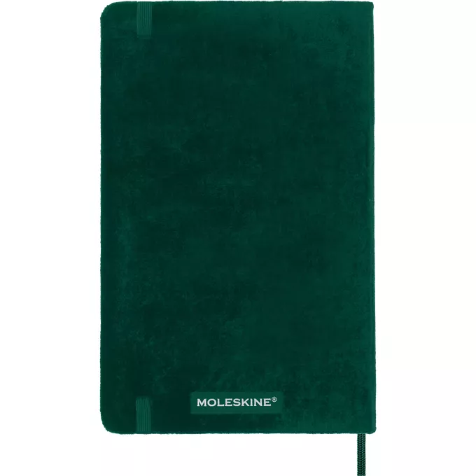 Notatnik Moleskine Large 13 × 21 cm, edycja limitowana Velvet, 176 stron w linie, zielony