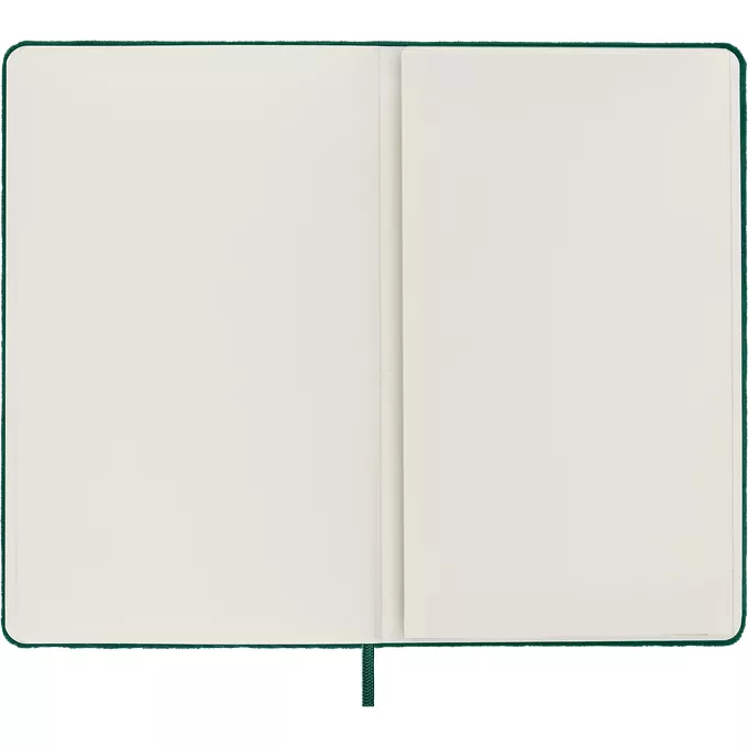 Notatnik Moleskine Large 13 × 21 cm, edycja limitowana Velvet, 176 stron w linie, zielony