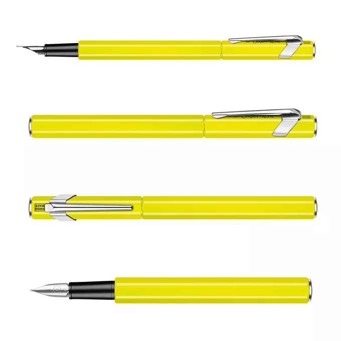 Pióro wieczne Caran d’Ache 849 Fluo Line, żółte