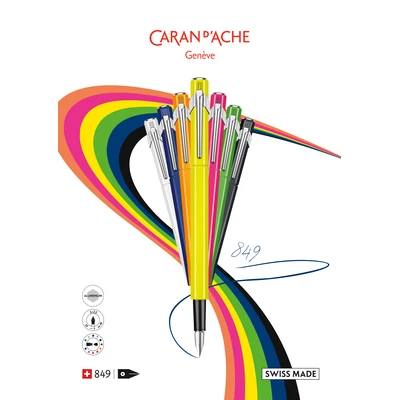 Pióro wieczne Caran d’Ache 849 Fluo Line, żółte