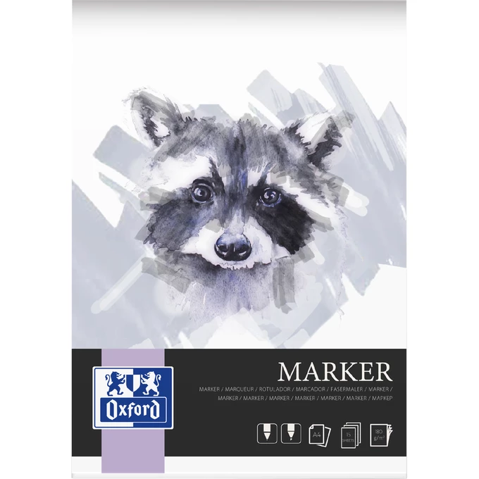 BLOK ARTYSTYCZNY OXFORD MARKER A4/15K 180G