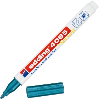 MARKER KREDOWY E-4085 EDDING, 1-2MM, METALICZNY NIEBIESKI