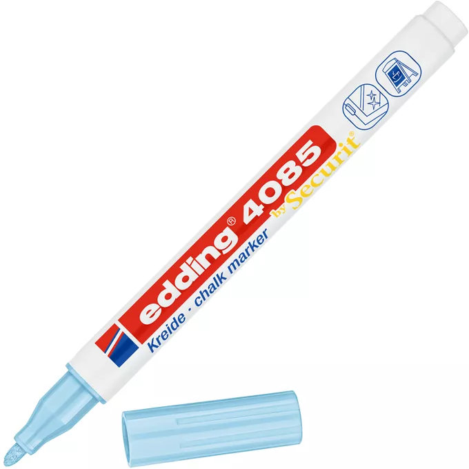 MARKER KREDOWY E-4085 EDDING, 1-2MM, PASTELOWY NIEBIESKI