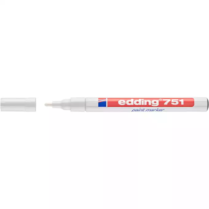 MARKER OLEJOWY E-751 EDDING, 1-2 MM, BIAŁY