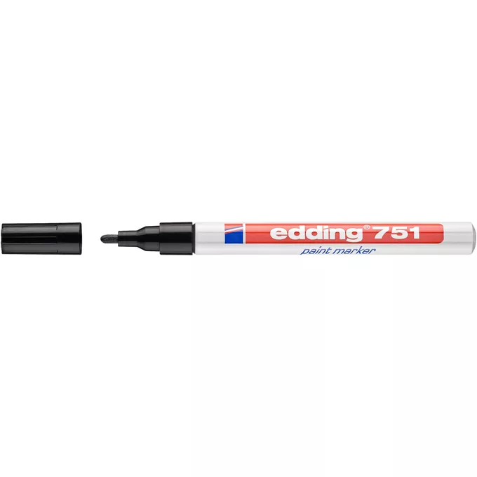 MARKER OLEJOWY E-751 EDDING, 1-2 MM, CZARNY