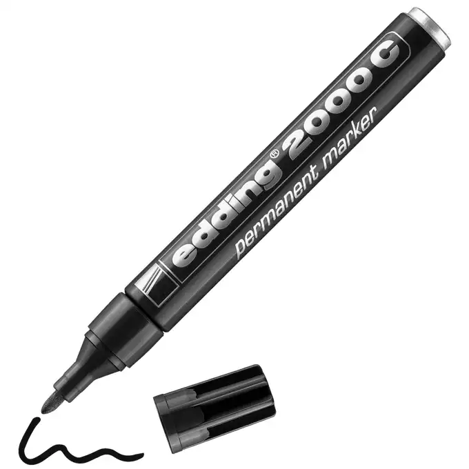 MARKER PERMANENTNY E-2000C EDDING, 1,5-3MM, CZARNY