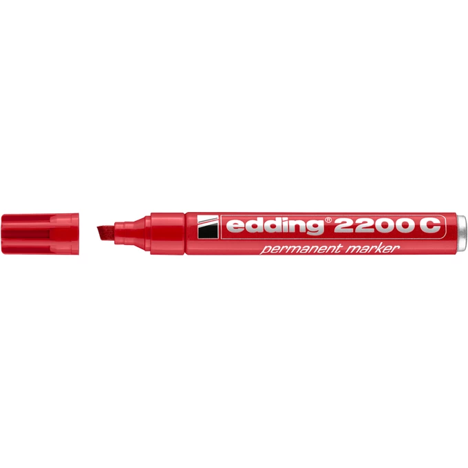 MARKER PERMANENTNY E-2200C EDDING, 1-5MM, CZERWONY