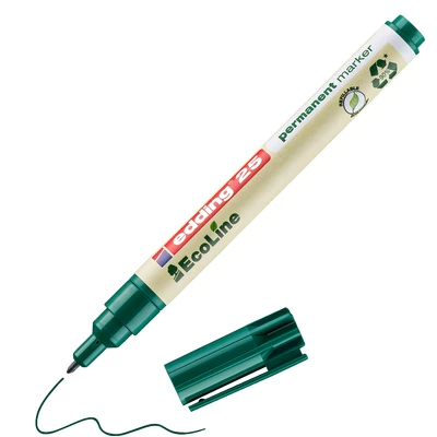 MARKER PERMANENTNY E-25 EDDING ECOLINE, 1MM, ZIELONY