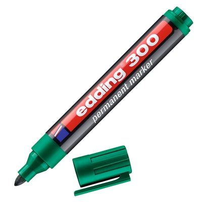 MARKER PERMANENTNY E-300 EDDING, 1,5-3MM, ZIELONY