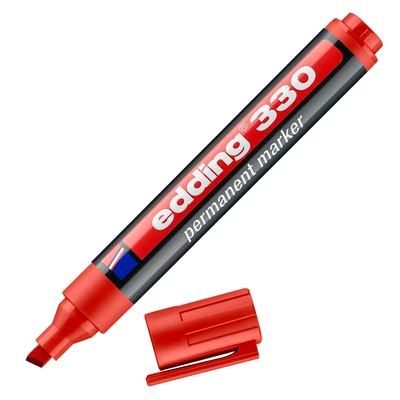 MARKER PERMANENTNY E-330 EDDING, 1-5MM, CZERWONY