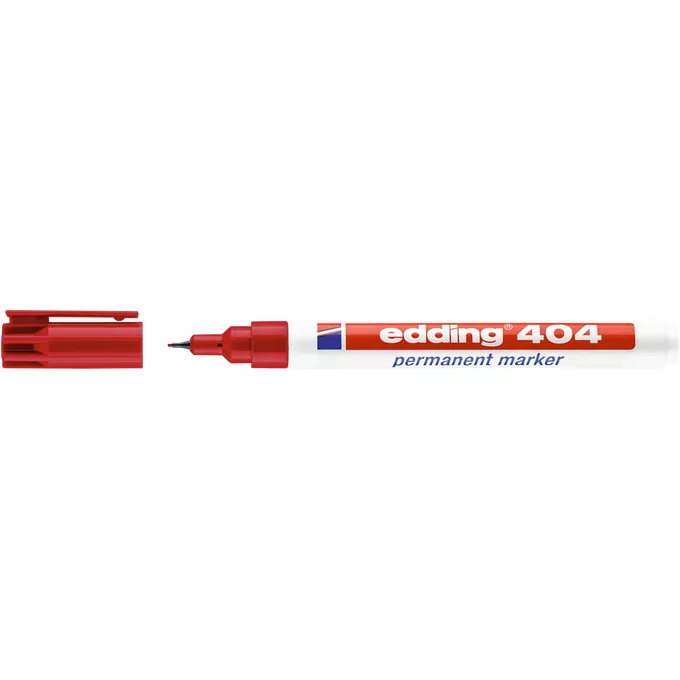 MARKER PERMANENTNY E-404 EDDING, 0,75 MM, CZERWONY