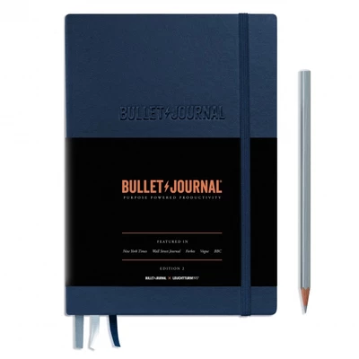 NOTATNIK LEUCHTTURM1917 BULLET JOURNAL 120G, MEDIUM (A5), GRANATOWY