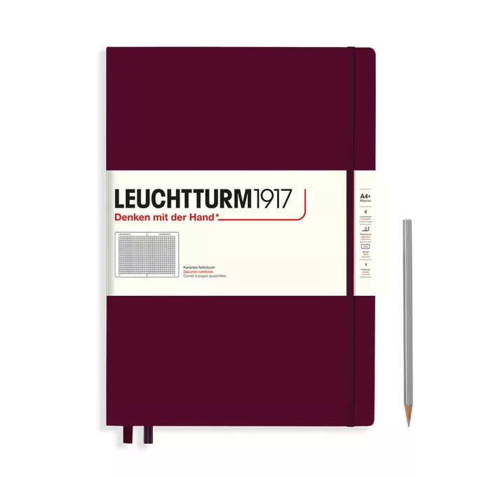 NOTATNIK LEUCHTTURM1917 MASTER CLASSIC (A4+) 233S., BORDOWY