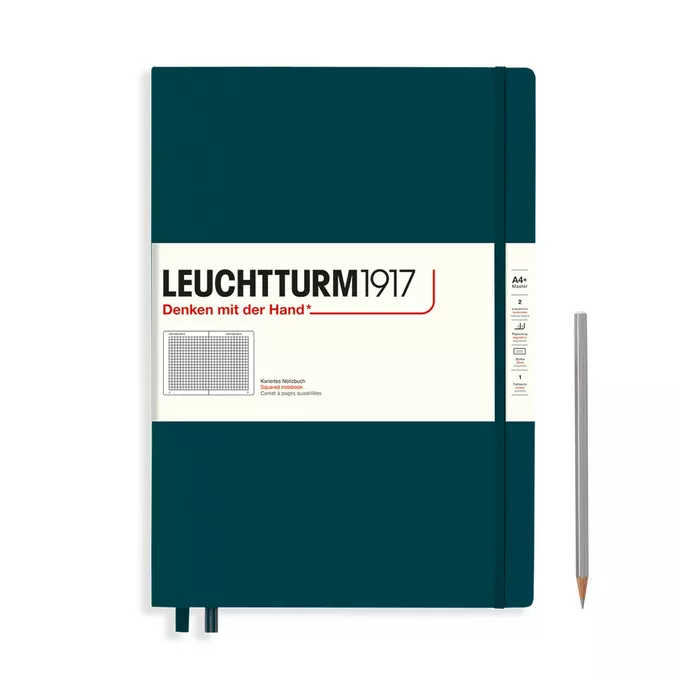 NOTATNIK LEUCHTTURM1917 MASTER CLASSIC (A4+) 233S., MORSKI