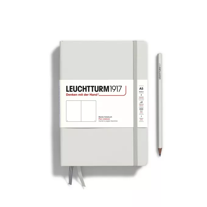 NOTATNIK LEUCHTTURM1917 MEDIUM (A5) NATURAL COLOURS LIGHT GREY